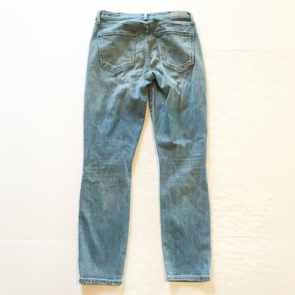 AGOLDE Sophie Crop Jeans Outsider Distressed Skinny Light Wash Womens 25 - Picture 4 of 11